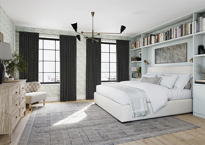 Crushed Velvet, Steel - Made to Measure Curtains - Image 7